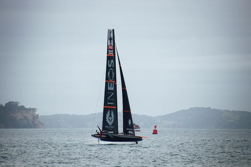INEOS Team UK - AC75 - training Waitemata Harbour, November 30, 2020 - 36th America's Cup photo copyright Craig Butland taken at Royal New Zealand Yacht Squadron and featuring the AC75 class