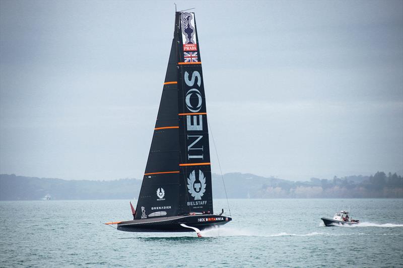 INEOS Team UK - AC75 - training Waitemata Harbour, November 30, 2020 - 36th America's Cup - photo © Craig Butland