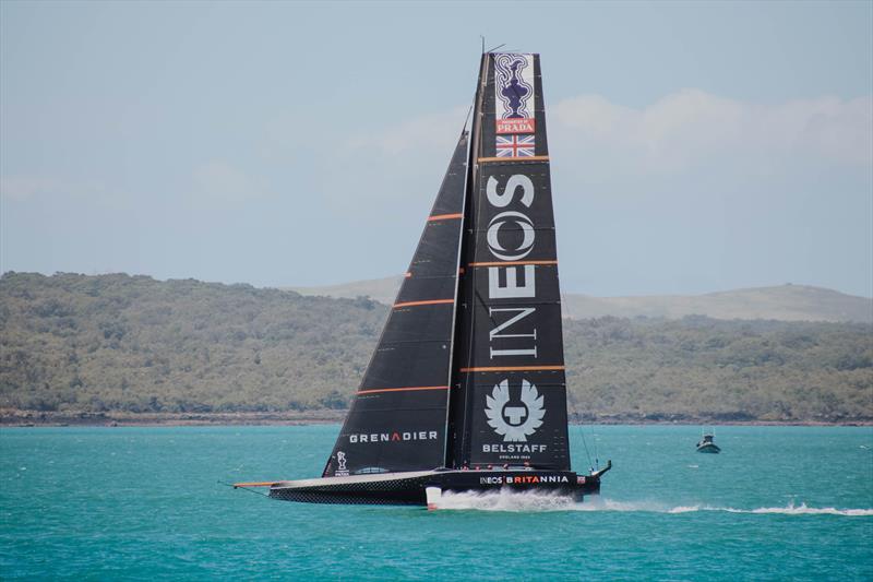 INEOS Team UK - Waitemata Harbour - December 2, 2020 - 36th America's Cup photo copyright Craig Butland taken at Royal Yacht Squadron and featuring the AC75 class