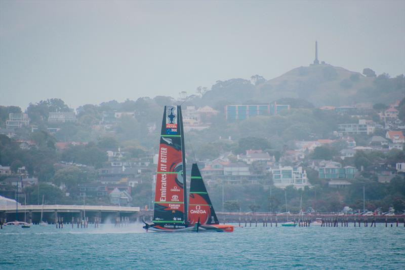 Emirates Team New Zealand - Waitemata Harbour - December 2, 2020 - 36th America's Cup photo copyright Craig Butland taken at Royal New Zealand Yacht Squadron and featuring the AC75 class