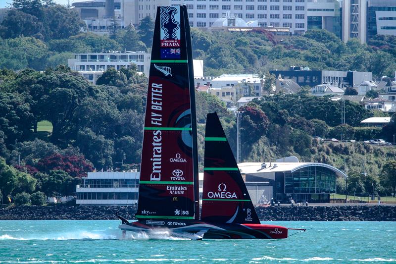Te Rehutai, Emirates Team New Zealand - December 2020 - Waitemata Harbour - America's Cup 36 photo copyright Richard Gladwell / Sail-World.com taken at Royal New Zealand Yacht Squadron and featuring the AC75 class
