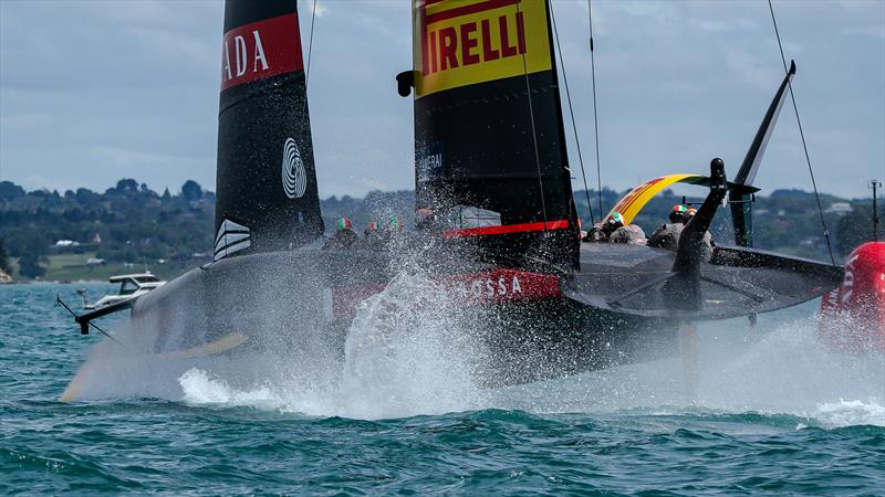 Luna Rossa Prada Pirelli - Practice Day 1 - ACWS - December 8, 2020 - Waitemata Harbour - Auckland - 36th America's Cup - photo © Richard Gladwell / Sail-World.com