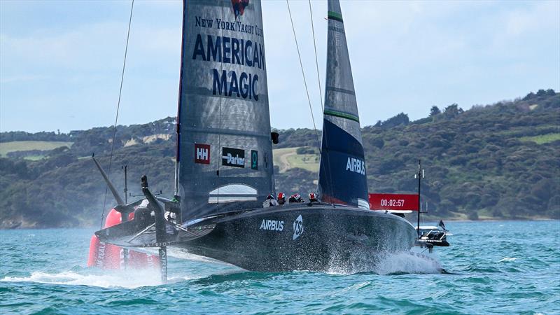 Patriot - American Magic - Practice Day 1 - Practice Day 1 - ACWS - December 8, 2020 - Waitemata Harbour - Auckland - 36th America's Cup photo copyright Richard Gladwell / Sail-World.com taken at Royal New Zealand Yacht Squadron and featuring the AC75 class