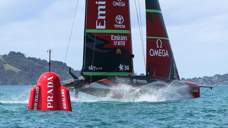 Te Rehutai - Emirates Team NZ  - Practice Day 1 - ACWS - December 8, 2020 - Waitemata Harbour - Auckland - 36th America's Cup photo copyright Richard Gladwell / Sail-World.com taken at Royal New Zealand Yacht Squadron and featuring the AC75 class