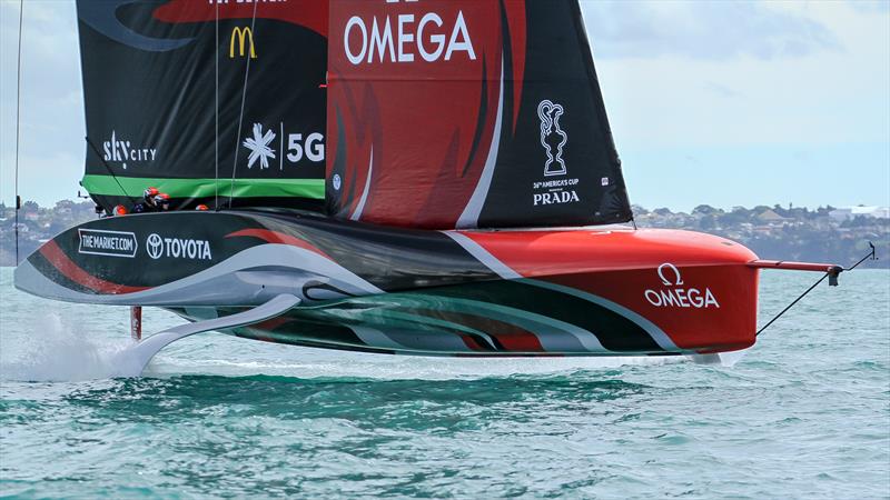 Te Rehutai - Emirates Team NZ - Practice Day 1 -  ACWS - December 8, 2020 - Waitemata Harbour - Auckland - 36th America's Cup photo copyright Richard Gladwell / Sail-World.com taken at Royal New Zealand Yacht Squadron and featuring the AC75 class