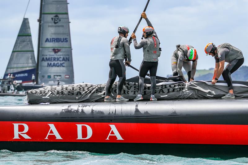 Luna Rossa Prada Pirelli - Practice Day 1 -  ACWS - December 8, 2020 - Waitemata Harbour - Auckland - 36th America's Cup photo copyright Richard Gladwell / Sail-World.com taken at Royal New Zealand Yacht Squadron and featuring the AC75 class