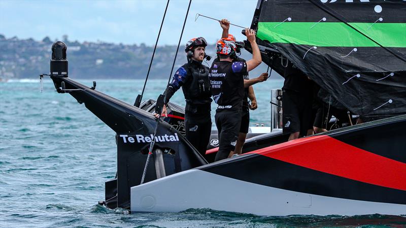 Emirates Team New Zealand - Practice Day 1 -  ACWS - December 8, 2020 - Waitemata Harbour - Auckland - 36th America's Cup photo copyright Richard Gladwell / Sail-World.com taken at Royal New Zealand Yacht Squadron and featuring the AC75 class