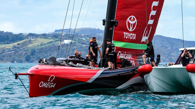 Emirates Team New Zealand - Practice Day 1 -  ACWS - December 8, 2020 - Waitemata Harbour - Auckland - 36th America's Cup photo copyright Richard Gladwell / Sail-World.com taken at Royal New Zealand Yacht Squadron and featuring the AC75 class