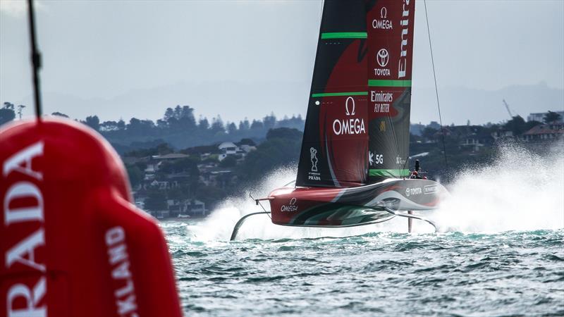 Te Rehutai -  Emirates Team New Zealand - Practice Racing - America's Cup World Series - December 10, 2020 - Waitemata Harbour - America's Cup 36 photo copyright Richard Gladwell / Sail-World.com taken at Royal New Zealand Yacht Squadron and featuring the AC75 class