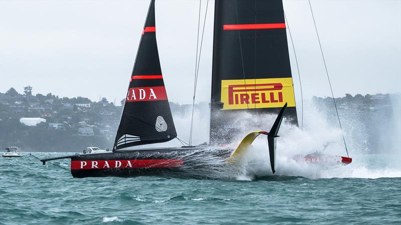 Luna Rossa - Practice Racing - America's Cup World Series - December 10, 2020 - Waitemata Harbour - America's Cup 36 photo copyright Richard Gladwell / Sail-World.com taken at Royal New Zealand Yacht Squadron and featuring the AC75 class