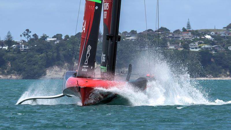 Te Rehutai, Emirates Team New Zealand - December 11, 2020, - Waitemata Harbour - America's Cup 36 photo copyright Richard Gladwell / Sail-World.com taken at Royal New Zealand Yacht Squadron and featuring the AC75 class