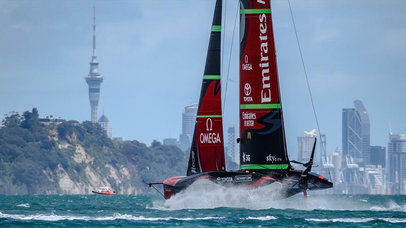 Te Rehutai, Emirates Team New Zealand - December 11, 2020, - Waitemata Harbour - America's Cup 36 photo copyright Richard Gladwell / Sail-World.com taken at Royal New Zealand Yacht Squadron and featuring the AC75 class