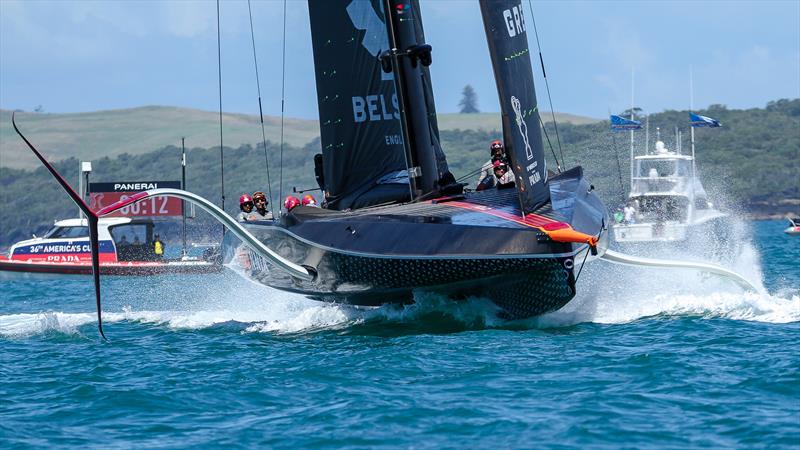 INEOS Team UK - America's Cup World Series Practice - Waitemata Harbour - December 14, 2020 - 36th Americas Cup photo copyright Richard Gladwell / Sail-World.com taken at Royal New Zealand Yacht Squadron and featuring the AC75 class