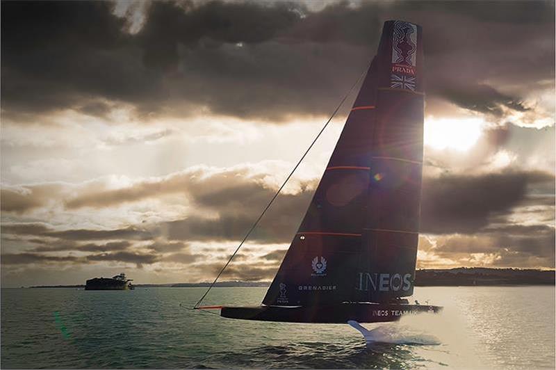 Racing yachts such as the UK Team Ineos' “Britannia” are estimated to have over 300 sensors on board to help guide sailors by giving race teams real-time data on changing conditions photo copyright Chris Ison taken at  and featuring the AC75 class