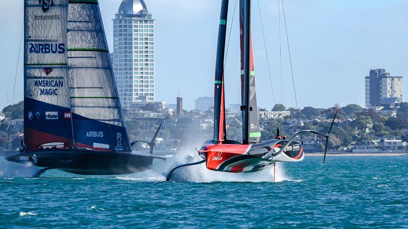 America's Cup World Series Practice - Waitemata Harbour - December 15, 2020 - 36th Americas Cup photo copyright Richard Gladwell / Sail-World.com taken at Royal New Zealand Yacht Squadron and featuring the AC75 class