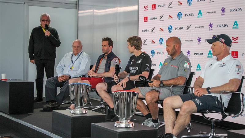 Bruno Trouble addressing the America's Cup World Series Opening Media Conference - December 16, 2020 photo copyright Richard Gladwell / Sail-World.com taken at Royal New Zealand Yacht Squadron and featuring the AC75 class
