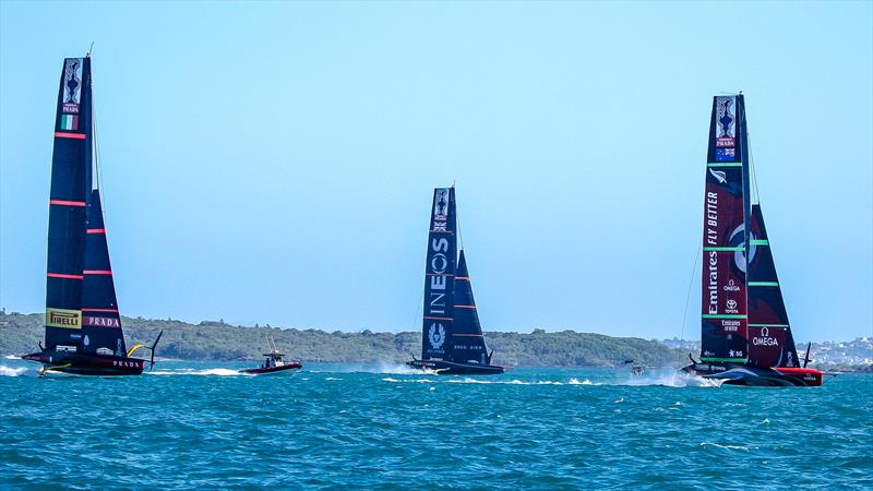 America's Cup World Series Practice - Waitemata Harbour - December 15, 2020 - 36th Americas Cup photo copyright Richard Gladwell / Sail-World.com taken at Royal New Zealand Yacht Squadron and featuring the AC75 class