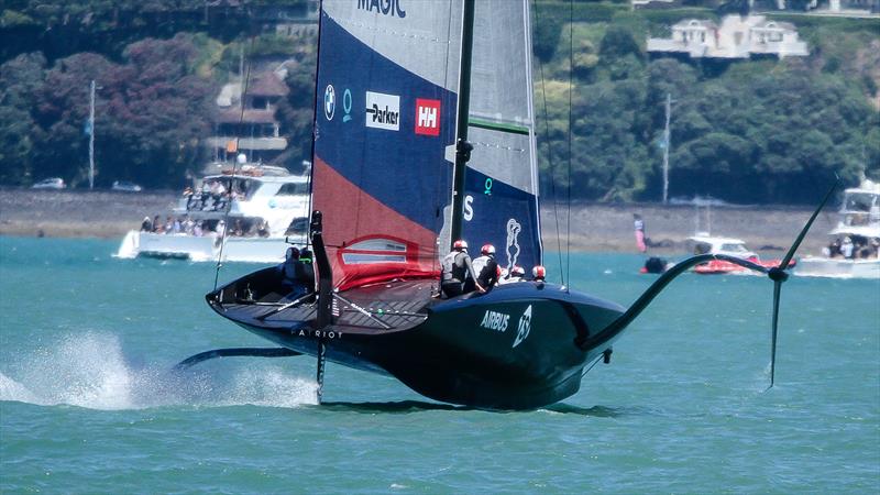 American Magic - America's Cup World Series - Day 1 - Waitemata Harbour - December 17, 2020 - 36th Americas Cup presented by Prada photo copyright Richard Gladwell / Sail-World.com taken at Royal New Zealand Yacht Squadron and featuring the AC75 class