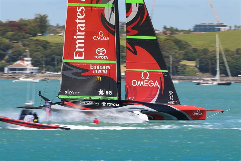 Emirates Team New Zealand - America's Cup World Series - Day 1 - Waitemata Harbour - December 17, 2020 - 36th Americas Cup presented by Prada - photo © Craig Butland