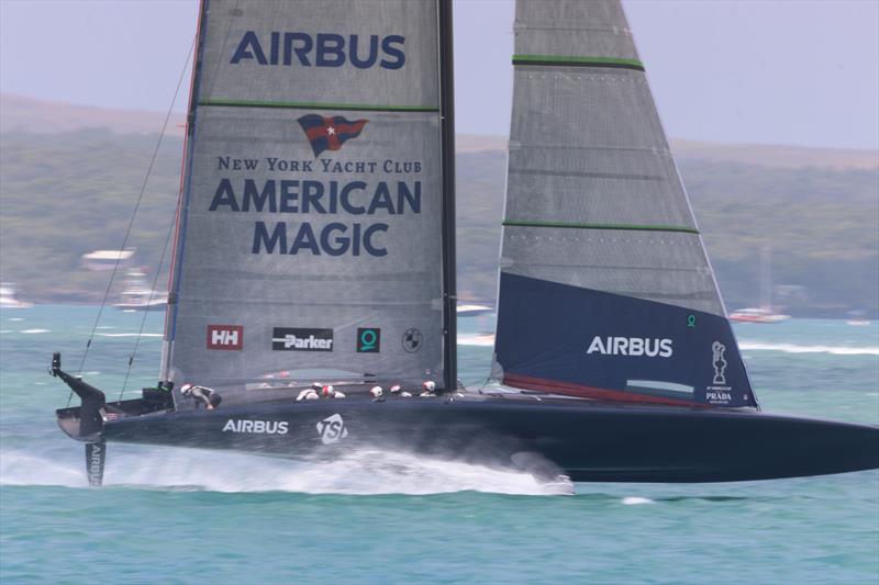 American Magic - America's Cup World Series - Day 2 - Waitemata Harbour - December 18, 2020 - 36th Americas Cup presented by Prada photo copyright Craig Butland taken at Wakatere Boating Club and featuring the AC75 class