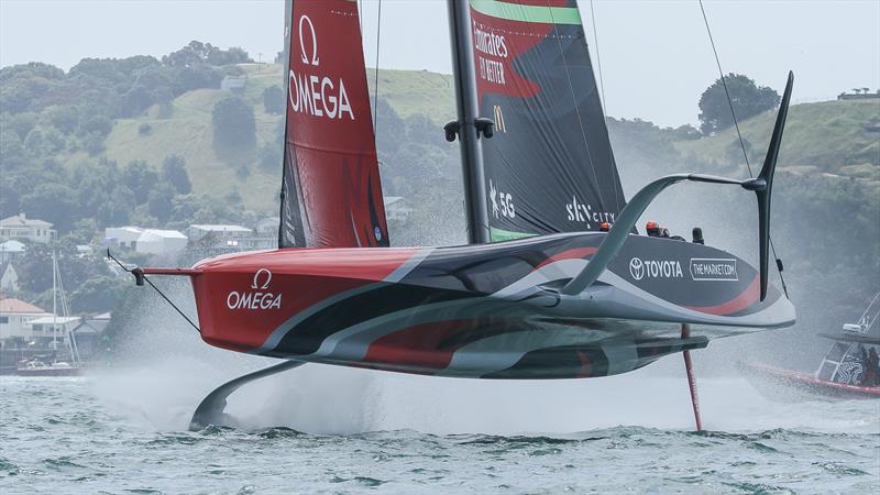 Te Rehutai, Emirates Team New Zealand - December, - Waitemata Harbour - America's Cup 36 photo copyright Richard Gladwell / Sail-World.com taken at Royal New Zealand Yacht Squadron and featuring the AC75 class