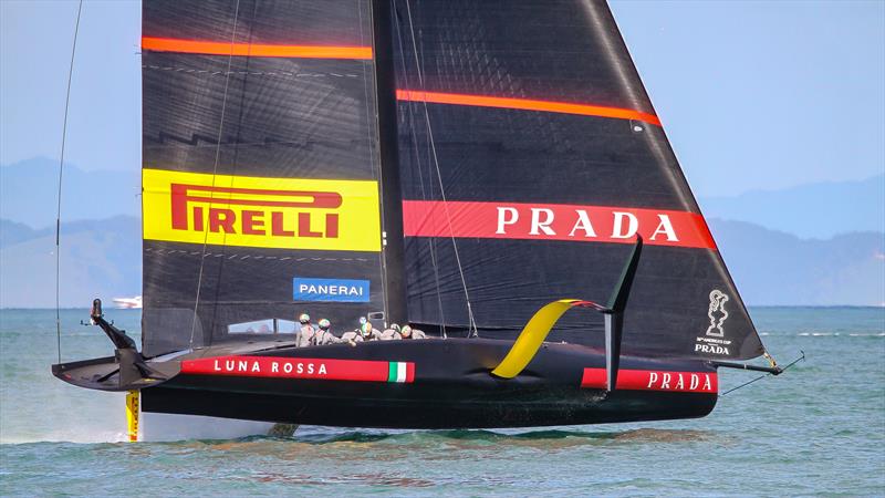 Luna Rossa Prada Pirelli - Code Zero - Waitemata Harbour - Auckland - 36th America's Cup photo copyright Richard Gladwell / Sail-World.com taken at Royal New Zealand Yacht Squadron and featuring the AC75 class
