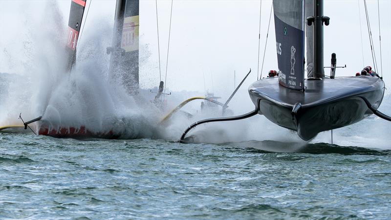 Luna Rossa Prada Pirelli with American Magic - December 18, 2020  - Waitemata Harbour - Auckland - 36th America's Cup photo copyright Richard Gladwell / Sail-World.com taken at Royal New Zealand Yacht Squadron and featuring the AC75 class