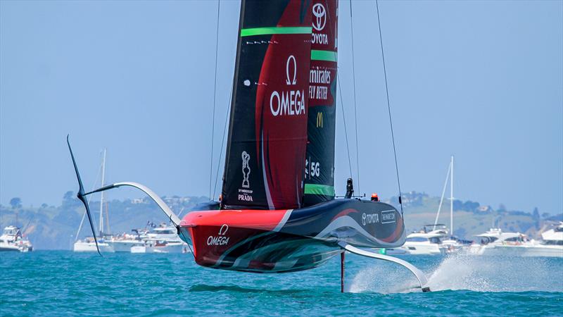 Te Rehutai, Emirates Team New Zealand - December 20, 2020 - Waitemata Harbour - America's Cup 36 photo copyright Richard Gladwell / Sail-World.com taken at Royal New Zealand Yacht Squadron and featuring the AC75 class