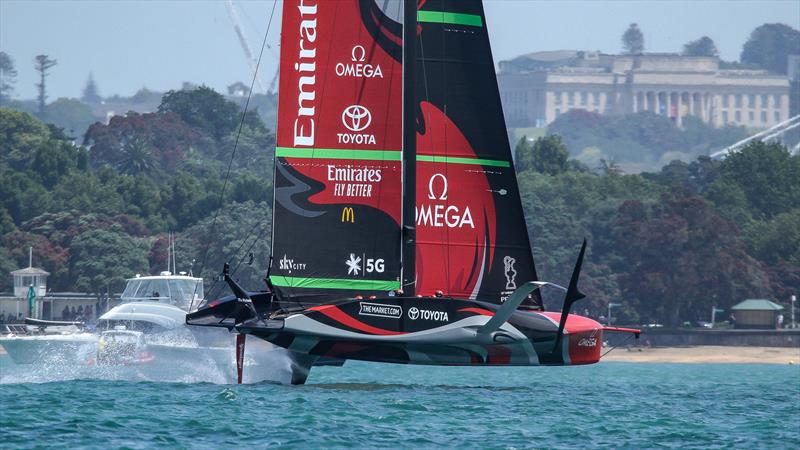 Te Rehutai, Emirates Team New Zealand - America's Cup World Series - December 2020 - Waitemata Harbour - America's Cup 36 photo copyright Richard Gladwell / Sail-World.com taken at Royal New Zealand Yacht Squadron and featuring the AC75 class