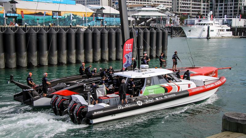 Te Rehutai, Emirates Team New Zealand - America's Cup World Series - December 2020 - Waitemata Harbour - America's Cup 36 photo copyright Richard Gladwell / Sail-World.com taken at Royal New Zealand Yacht Squadron and featuring the AC75 class