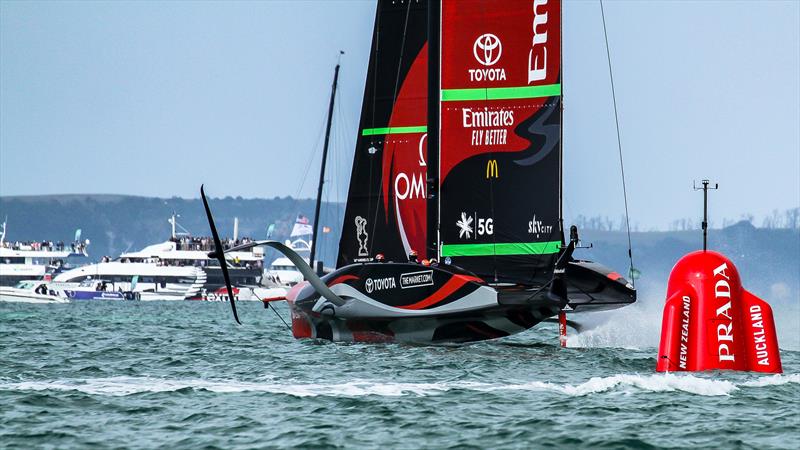 Te Rehutai, Emirates Team New Zealand - America's Cup World Series - December 2020 - Waitemata Harbour - America's Cup 36 photo copyright Richard Gladwell / Sail-World.com taken at Royal New Zealand Yacht Squadron and featuring the AC75 class