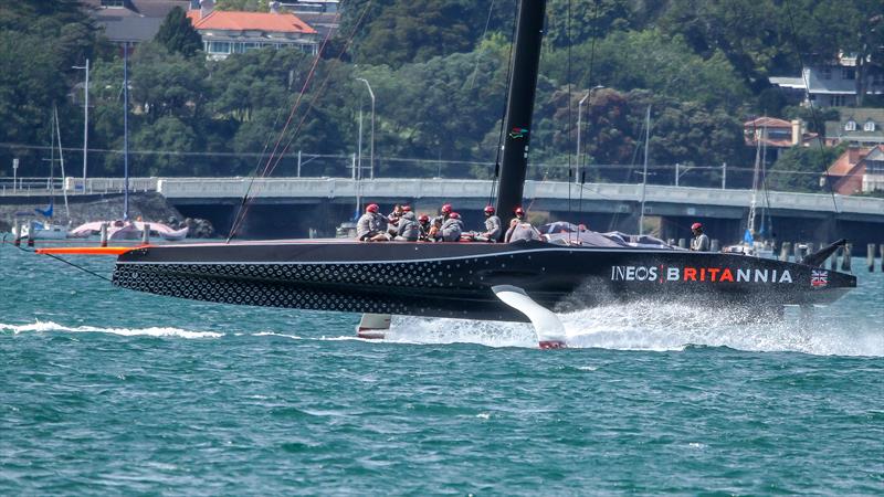 INEOS Team UK - exits the Waitemata Harbour - December 30, 2020 - 36th America's Cup - photo © Richard Gladwell / Sail-World.com