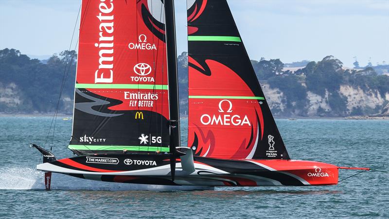 Emirates Team New Zealand - January 5, 2020 - Hauraki Gulf - America's Cup 36 photo copyright Richard Gladwell / Sail-World.com taken at Royal New Zealand Yacht Squadron and featuring the AC75 class