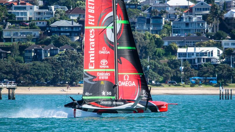 Emirates Team New Zealand - January 5, 2020 - Hauraki Gulf - America's Cup 36 photo copyright Richard Gladwell / Sail-World.com taken at Royal New Zealand Yacht Squadron and featuring the AC75 class