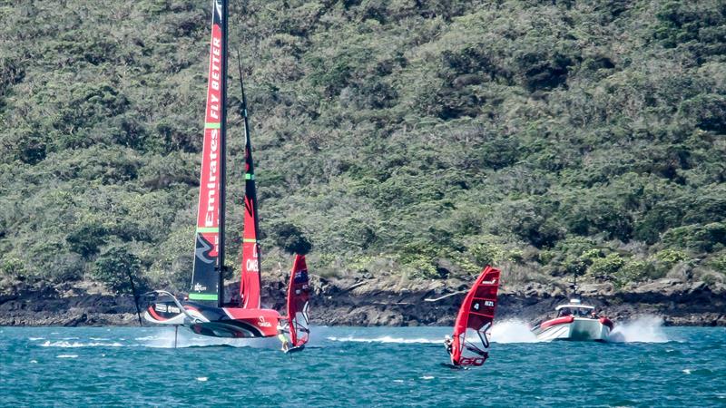 Emirates Team New Zealand - January 5, 2020 - Hauraki Gulf - America's Cup 36 photo copyright Richard Gladwell / Sail-World.com taken at Royal New Zealand Yacht Squadron and featuring the AC75 class