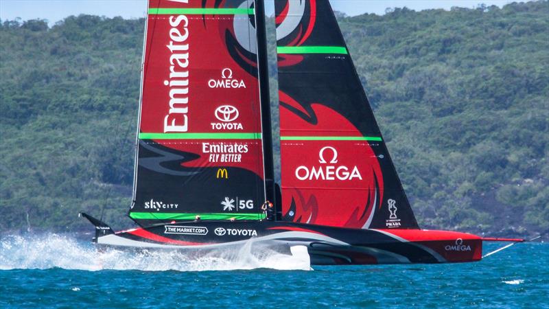 Emirates Team New Zealand - January 5, 2020 - Hauraki Gulf - America's Cup 36 photo copyright Richard Gladwell / Sail-World.com taken at Royal New Zealand Yacht Squadron and featuring the AC75 class