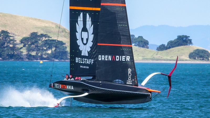 INEOS Team UK 'Britannia II' - Waitemata Harbour - January 6, 2021 - Prada Cup photo copyright Richard Gladwell / Sail-World.com taken at Royal Yacht Squadron and featuring the AC75 class