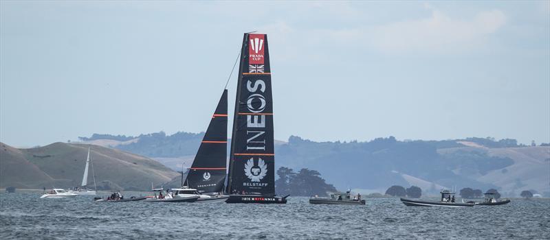 INEOS Team UK - Waitemata Harbour - January 6, 2021 - 36th America's Cup photo copyright Richard Gladwell / Sail-World.com taken at Royal New Zealand Yacht Squadron and featuring the AC75 class