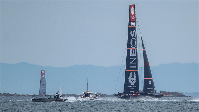 INEOS Team UK  - Waitemata Harbour - January 6, 2021 - 36th America's Cup photo copyright Richard Gladwell / Sail-World.com taken at Royal New Zealand Yacht Squadron and featuring the AC75 class