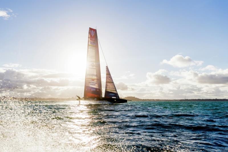 NYYC American Magic, 36th America's Cup photo copyright Sailing Energy / American Magic taken at  and featuring the AC75 class