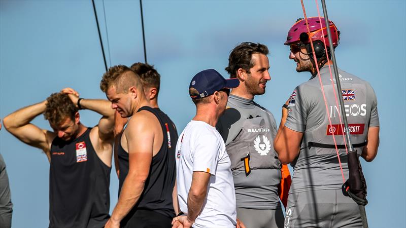 Afterguard reflect, as the grinders refresh - INEOS Team UK - Waitemata Harbour - Day 2 - Prada Cup - January 16, 2020 - 36th America's Cup - photo © Richard Gladwell / Sail-World.com