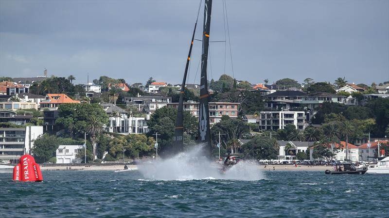 INEOS Team UK hits 50kts - Waitemata Harbour - January 23, 2021- Prada Cup - 36th America's Cup - photo © Richard Gladwell / Sail-World.com