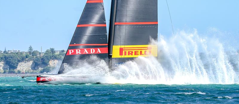 Luna Rossa Prada Pirelli - Semi-Final - Day 1 - Hauraki Gulf - January 29, 2021 - Auckland - 36th America's Cup photo copyright Richard Gladwell / Sail-World.com taken at Royal New Zealand Yacht Squadron and featuring the AC75 class