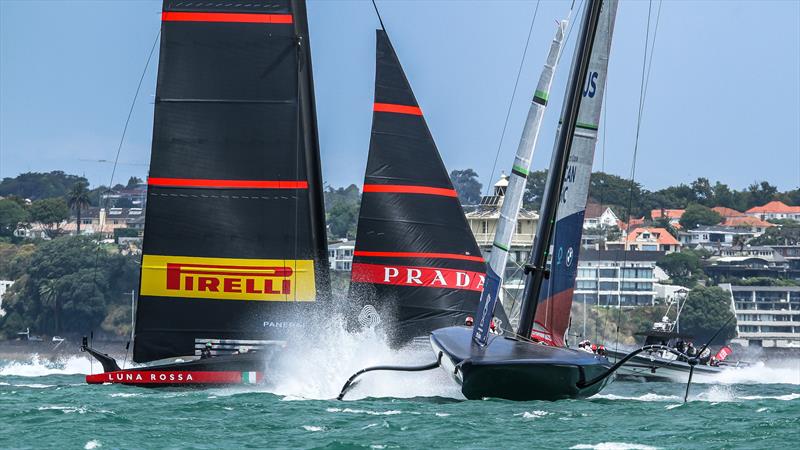 American Magic - Patriot - warms up Waitemata Harbour - January 29, - 36th America's Cup - photo © Richard Gladwell / Sail-World.com