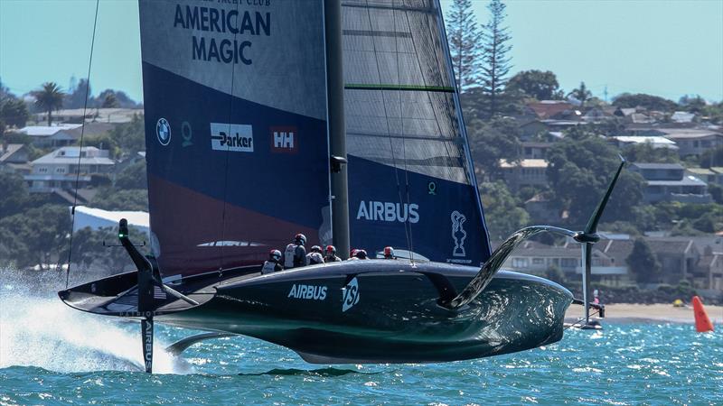 American Magic - Patriot - Waitemata Harbour - January 30, 2021 - 36th America's Cup photo copyright Richard Gladwell / Sail-World.com taken at Royal New Zealand Yacht Squadron and featuring the AC75 class