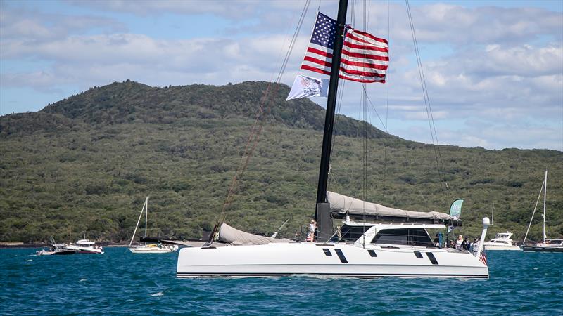 Supporters - American Magic - Patriot - Waitemata Harbour - January 30, 2021 - 36th America's Cup - photo © Richard Gladwell / Sail-World.com