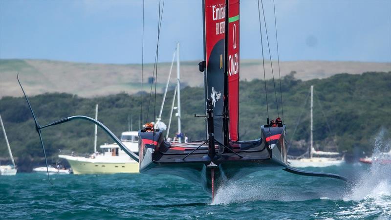 Emirates Team New Zealand- Training - Prada Cup Finals - Day 4 - February 21, 2021- America's Cup 36 - Course A - photo © Richard Gladwell / Sail-World.com