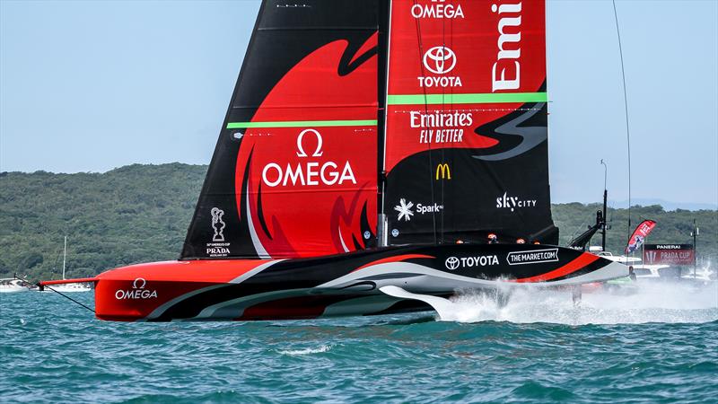 Emirates Team New Zealand- Training - Prada Cup Finals - Day 4 - February 21, 2021 - America's Cup 36 - Course A - photo © Richard Gladwell / Sail-World.com