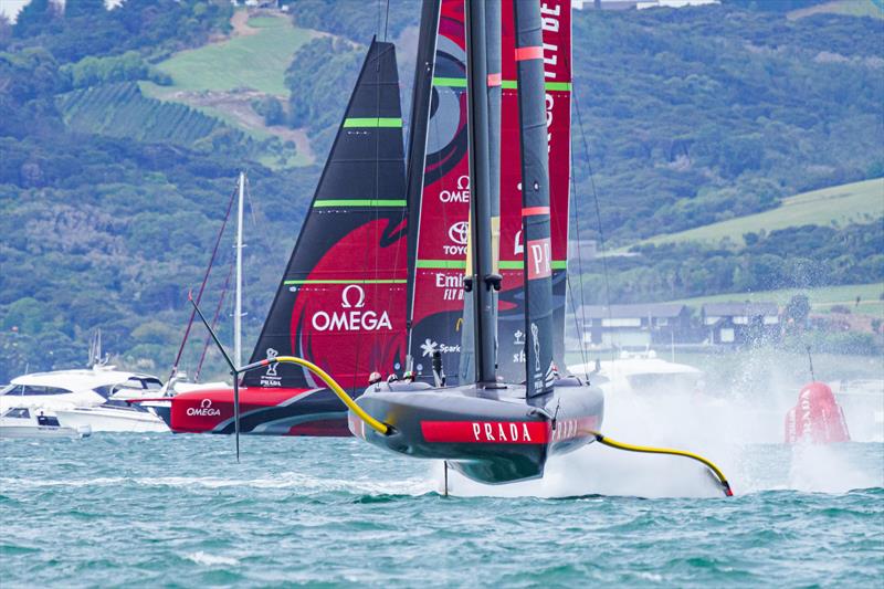 Luna Rossa  - Race 2 - 36th America's Cup - Auckland March 10, 2021 photo copyright Carlo Borlenghi taken at Circolo della Vela Sicilia and featuring the AC75 class