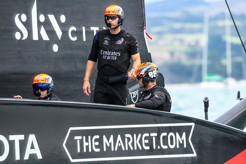 Emirates Team NZ - America's Cup - Day 1 - March 10, 2021 , Course E photo copyright Richard Gladwell / Sail-World.com taken at Royal New Zealand Yacht Squadron and featuring the AC75 class